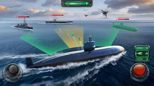 Gameplay screenshot 2 from Sea War: Raid - Strategy game
